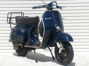 茨城 不動 現状 希少 ヤマハ ベスパ 100 Vespa 100S 距離少ない 古い 当時物 旧車 50S ピアジオ 