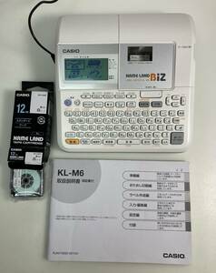 CASIO カシオ KL-M6 ネームランド ラベル 動作確認済 美品 リボン1本サービス　中古