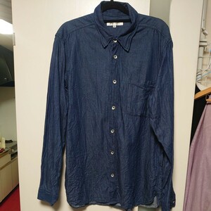 ABAHOUSE ecru アバハウス デニム シャツ サイズ50 XL