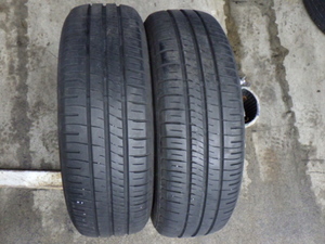 T222-4　ラジアルタイヤ　ダンロップ　ENASAVE EC204　195/65R15　2020年　2本セット　個人宅発送不可商品