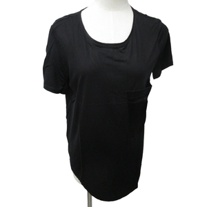 未使用品 ヘルムートラング HELMUT LANG タグ付き Tシャツ カットソー USA製 半袖 黒 ブラック Sサイズ 0215 レディース