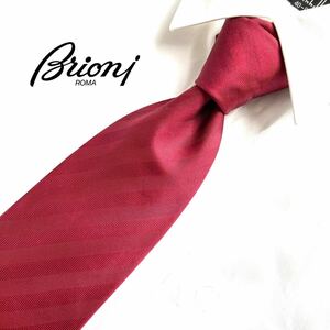 Brioni ブリオーニ ネクタイ シルク 絹 ネクタイ レジメンタルタイ レギュラータイ イタリア製 高級感 ビジネス カジュアル フォーマル