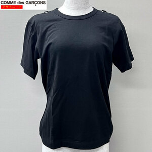 【72940BS】未使用・ジャンク品　COMME des GARCONS コムデギャルソン　クルーネック　半袖Tシャツ　ブラック　S　GC-T040　