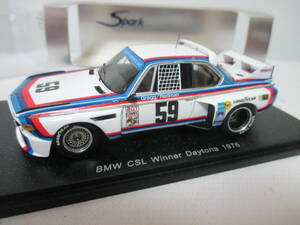 スリーブ違い　BMWCSL　1976年デイトナ24時間レース　ウイナー　1/43
