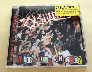 CASUALTIES WHOS IN CONTROL? CD Punkcore Records STREET PUNK hardcore discharge chaos uk