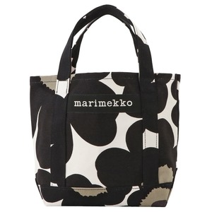 マリメッコ バッグ marimekko セイディ ウニッコ柄 コットンキャンバス トートバッグ ブラック/ホワイト 048294-030