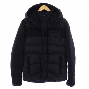 モンクレール MONCLER RYAN ダウンジャケット アウター フード 切替 3 L 黒 ブラック /KH メンズ