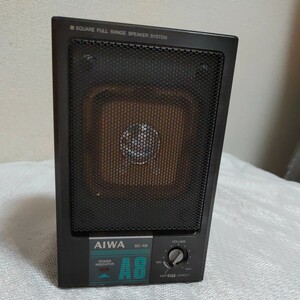 aiwa　アイワ スピーカー sc-a8　当時物　コンパクト　ビンテージ　レトロ　ブラック　黒　音響機器　オーディオ機器　0223-B4-SA3