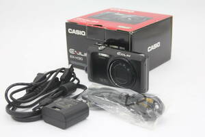 Y1007 【元箱付き】 カシオ Casio Exilim EX-H30 ブラック コンパクトデジタルカメラ ACアダプター・ケーブル付き ジャンク