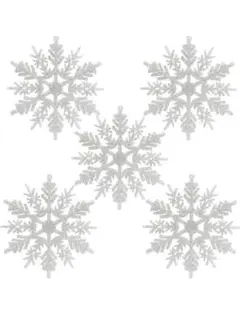 ✨残り一点✨ クリスマス オーナメント 雪の結晶 24個 飾り キラキラ