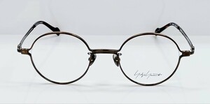 ヨウジヤマモト YOHJI YAMAMOTO メガネ 眼鏡 19-0057③Antique gold 47□22-140 フルリム ケース付 未使用 日本製