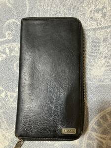 fossil 本革財布　USED