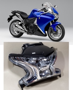 ホンダ純正新品！なんと定価98890円を在庫放出でお安くどうぞ！VFR1200F SC63 ヘッドライトユニット 33102-MGE-641　左・右側通行共に対応!