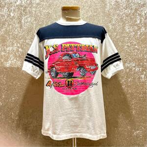 1989 K.S.PITTMAN WILLY’S Tシャツ 検索: 古着 アメカジ フットボールT ビンテージ Made in USA ドラッグレース シングルステッチ 80’s