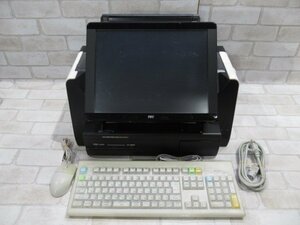 ☆Ω 新T大 0004♪ 保証有 東芝TEC【 SJ-9000-S 】テック事務コン キーボード/マウス付 動作OK・祝10000!取引突破!!