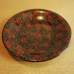 津軽塗　唐塗　漆器　皿鉢