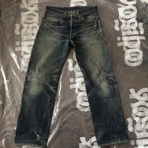 LEVIS 501XX BIG E W32 36 リーバイス 55501 復刻　vintage denim ジーンズ　デニム　ヒゲ　ハチノス　USA 00s 90s ビックイー　ビンテージ