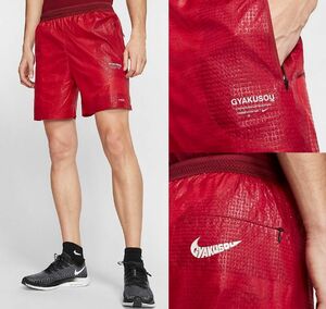 最後 XS NIKE NRG GYAKUSOU ショート 検 ランニング パンツ アンダーカバー ショーツ UNDERCOVER ギャクソウ レディース人気 深赤 レッド