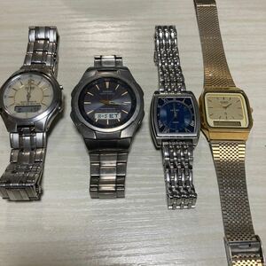 CASIO/カシオ メンズ腕時計 ★ジャンク品扱い4点セット