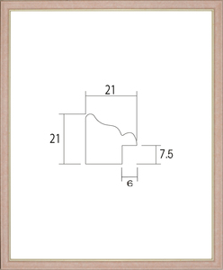 デッサン用額縁 UVカットアクリル付 8229 大全紙 ピンク