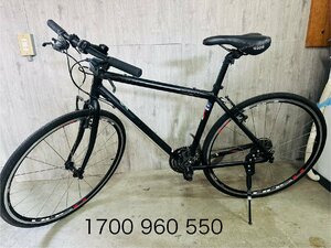 【GIOS (ジオス) クロスバイク MISTRAL (ミストラル) ブラック 自転車 鍵付き】中古品 清掃済