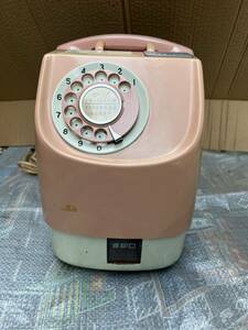 昭和レトロ ピンク電話 ダイヤル式 