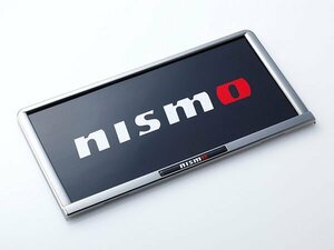 新品☆NISMO【ニスモ】　ブラッククロームナンバープレートリム【リア】　マーチ（K13）　全車