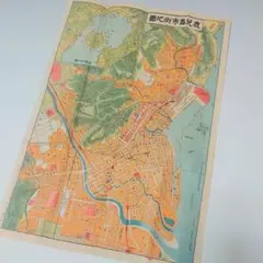 23-2125  鹿児島市街地図　大正15年発行