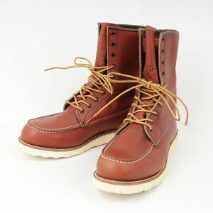 1円スタート RED WING アイリッシュ セッター 8インチ モックトゥ 8 Moc-Toe 8877/赤茶/オロラセット ポーテージ/28cm/犬タグ/靴/復刻/箱付