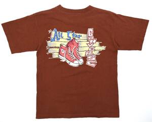 USA製 90s CONVERSE ALL STAR Tee S～M程度 MADE IN USA Brown ヴィンテージコンバース オールスター Tシャツ スニーカー