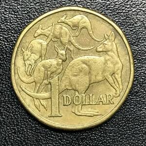 ★世界 海外 外国 コイン 硬貨！1984年！オーストラリア 1ドル/1DOLLAR 1枚！エリザベス2世 カンガルー AUSTRALIA！★管理番号1366