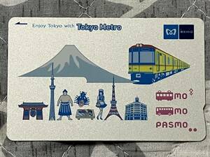 無記名PASMO パスモ記念カード　ENJOY TOKYO WITH TOKYO METRO　中古品　出場記録あり