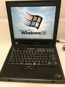 IBM ThinkPad G40 TYPE2338-1ZJ　Windows98SE 作動確認