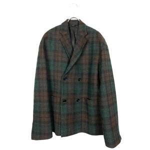 OAMC(OVER ALL MASTER CLOTH) Double breasted harris tweed blazer 19AW (greenbrown)