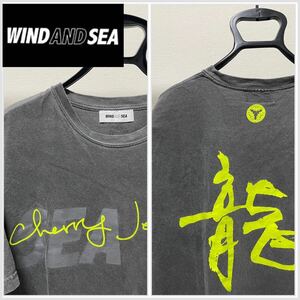 WIND AND SEA x Cherry Jerrera Dragon Tシャツ WASH BLACK ブラック Lサイズ
