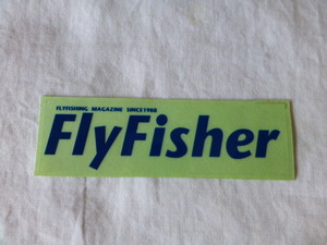 【少し小さめ】FlyFisherフライフィッシャー ステッカー FlyFisher FLYFISHING MAGAZINE SINCE1988 トラウト trout フライフィッシング