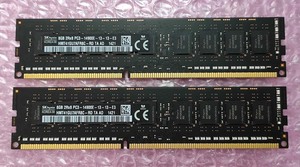 ●Apple Mac Pro対応 純正メモリ [PC3-14900E 8GB×2枚組 / 計16GB] DDR3 ECCタイプ (SK hynix HMT41GU7AFR8C-RD)