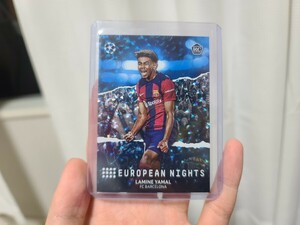 Topps UCC 23/24 ラミン・ヤマル Lamine Yamal 99枚限定 Insert Blue Cracked Ice RC Card カード UEFA