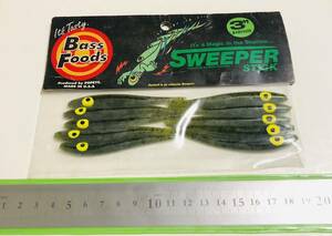 レア！　未開封　POPEYE ポパイ　SWEEPER STICK 3 BABYSIZE 10P レトロワーム　usa Bass Foods