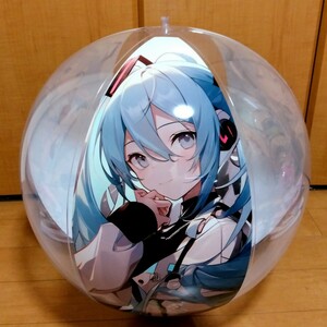 同人 ビーチボール 初音ミク 70cm 空ビ 空気ビニール