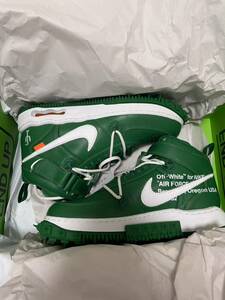 Off-White × Nike Air Force 1 Mid SP LTHR Pine Greenオフホワイト × ナイキ エアフォース1 ミッド SP LTHR パイングリーン 27cm 新品