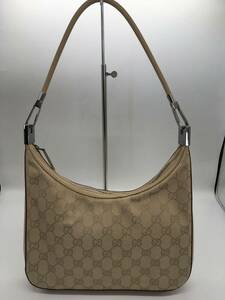 1円【GUCCI 】GGキャンバス ワンショルダー ショルダーバッグ グッチ ハンドバッグ ワンショルダーバッグ ミニハンドバッグ GG バッグ