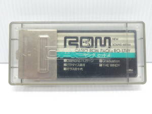 希少品 CASIO ROM PACK RO-174Y カシオ ヤングヒット4 NEW SOUND MEDIA ケース付き 訳あり品