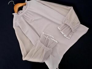 ネコポスOK tocco closet トッコクローゼット スリーブ 切替 ブラウス シャツ sizeM/グレー ■◇ ☆ eda9 レディース