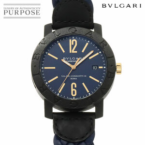 ブルガリ BVLGARI ブルガリブルガリ カーボンゴールド BB40CL メンズ 腕時計 デイト ブルー オートマ 自動巻き BVLGARIBVLGARI 90231467