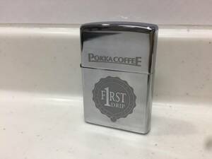 Zippo　ジッポー　POKKA COFFEE　ポッカコーヒー　F1AST DORIP　2000年製　未使用　　T444　　　　KJ1