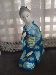 博多人形 特大サイズ 美人 郷土玩具　風俗人形 作家物 作家 伝統工芸　高さ約40cm 着物 女性 菊香 人形