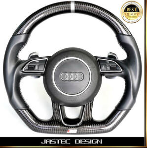 NEW 受注製作品　Audi アウディ SQ5 3.0 TSFI　DR-DESIGN　カーボンステアリング　by JASTEC DESIGN　ジャステック デザイン