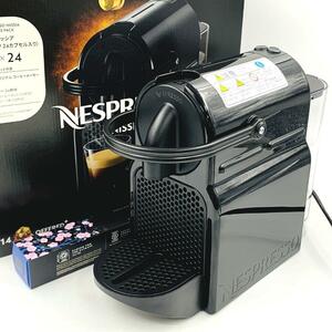 NESPRESSO D40-BK-CO ネスプレッソオリジナル カプセル式コーヒーメーカー イニッシア ブラック 同梱カプセルセット 2023年製【展示品】