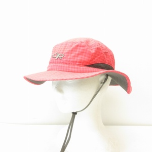 アウトドアリサーチ OUTDOOR RESEARCH ロゴ刺繍 サファリハット アウトドアハット 帽子 ピンク ■GY09 レディース